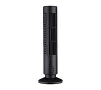 KSIEE Ventilateur de refroidissement électrique LED sans feuilles pour maison - Mini ventilateur vertical à régulateur vertical, chargement USB portable, 2 modes de vitesse du vent, bureau, chambre,