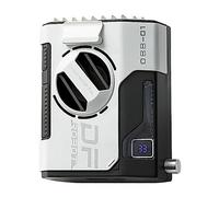 KSIEE Ventilateur portable rechargeable 10 000 mAh, mini ventilateur de taille avec temps de fonctionnement maximum de 24 h, 5 vitesses 13 000 tr/min, flux d'air puissant, ventilateur de ceinture
