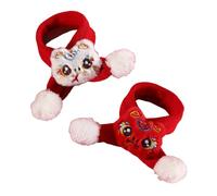 Ksikdeg 2 Pièces Belle Bande Dessinée Serpent Année Écharpe Chaud Hiver Nouvel an Chien Tricoté Cou Animal De Compagnie Chiots Chats Costume Approvisionnement Doux Polyester Animal De Compagnie