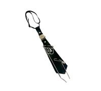 Ksikdeg 3. Cravate gothique pré-nouée avec pendentif ours et chaîne en métal pour chemise de femme ou costume d'anime, fermoir réglable en alliage, Noir , taille unique