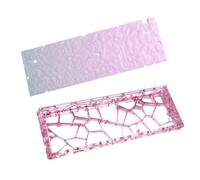 Ksikdeg 60% Disposition Clavier Case Accessoire avec Plaque Diffuseur, B | Boîtier transparent GH60 GT60 pour projet d'affichage de bureau