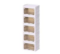 Ksikdeg Armoire pliable élégante avec cubes de rangement et tringles de suspension pour économiser de l'espace