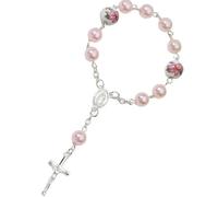 Ksikdeg Bracelet élégant en alliage avec breloque crucifix et symbole religieux pour un usage quotidien avec fermoir sécurisé, taille unique, Comme décrit