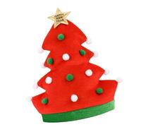 Ksikdeg Chapeau de fête de Noël - Chapeau de sapin de Noël/Père Noël - Pour chants de famille, portraits de famille, échange de cadeaux, festival, décoration de vacances