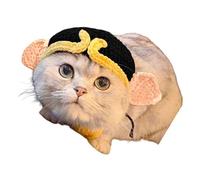 Ksikdeg Chapeau De Fleur pour Animaux Compagnie Chiot Chien Costume d'anniversaire Crochet À La Mode Vêtements Animaux Compagnie Tenue Noël Tricotée Chats