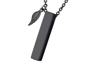 Ksikdeg Collier Urne pour Animaux De Compagnie Aile Angélique Médaillon Chiens Et Chats Bijoux Commémoratifs Urne Crémation Animaux Compagnie Et Humains Porte-Cendres