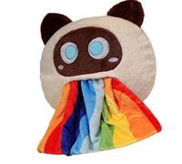 Ksikdeg Ensemble de couverture en polaire portable sur le thème des chats - Idéal pour les voyages, le camping, les chats