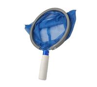Ksikdeg Épuisette de piscine avec poignée en aluminium et filet à feuilles bleues pour un retrait efficace des débris de piscines
