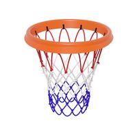 Ksikdeg Filet de basket-ball en polyuréthane, cadre de filet de basket-ball pour école intérieur et l'extérieur, amovible, filet de basket-ball portable