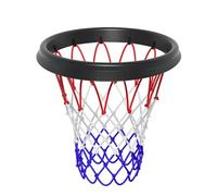 Ksikdeg Filet de basket-ball en polyuréthane, cadre de filet de basket-ball pour école intérieur et l'extérieur, amovible, filet de basket-ball portable