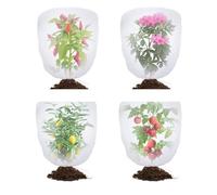 Ksikdeg Filet de protection pour plantes avec cordon de serrage pour oiseaux et cigales pour arbres fruitiers, myrtilles, légumes, filet de protection respirant pour jardin