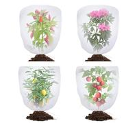 Ksikdeg Filet de protection pour plantes avec cordon de serrage pour oiseaux et cigales pour arbres fruitiers, myrtilles, légumes, filet de protection respirant pour jardin