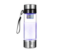 Ksikdeg H Bouteille ioniseur d'eau 420 ml Électrolyse rapide en 3 minutes Tasse pratique Convient pour la maison, le bureau et les voyages Tasse en acier inoxydable