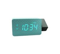 Ksikdeg Horloge De Projection Murale/Plafond À 180° avec Alarmes en L - Veilleuse À Affichage Numérique LED pour Personnes Âgées Et Dormeurs Lourds Horloge Projection pour Plafond Chambre