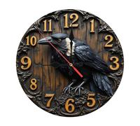 Ksikdeg Horloge murale contemporaine à mouvement silencieux en acrylique avec impression vibrante pour chambre à coucher, salon, intérieur silencieux en acrylique