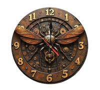 Ksikdeg Horloge murale contemporaine à mouvement silencieux en acrylique avec impression vibrante pour chambre à coucher, salon, intérieur silencieux en acrylique