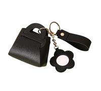 Ksikdeg Joli Porte-clés En Cuir Breloque De Porte-clés De Voiture Ornements Mallette De Rangement Porte-clés À Breloques Étui De Rangement Portable Joli Pendentif