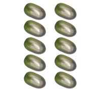 Ksikdeg Lot de 10 fruits d'olive réalistes en mousse pour décoration de la maison et accessoires de photographie, décoration de fruits, centres de table, répliques d'olive en mousse, aspect naturel