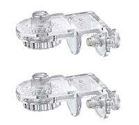 Ksikdeg Lot de 2 pinces pour filet en acrylique anti-saut pour aquarium Facile à installer