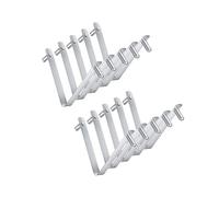 Ksikdeg Lot de 5/10 clips en forme de V pour brosse de piscine en acier avec crochet papillon bouton poussoir à ressort double bouton de verrouillage sécurisé pour filet