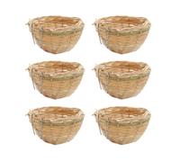 Ksikdeg Nid D'oiseau Résistant Intempéries avec Trous De Ventilation Crochet De Suspension pour La Faune en Plein Air Maison D'oiseau Suspendue Naturelle