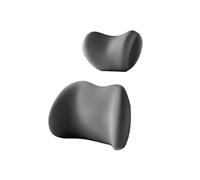 Ksikdeg Oreiller lombaire double soutien cervical avec tissu respirant Postures réglables Correction pour les trajets employés de bureau Oreiller respirant en mousse à mémoire de forme