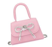 Ksikdeg Petit À Main À Nœud Papillon À La Mode Sacs À Bandoulière Avec Rabat En Cuir PU Modèles Carrés À Bandoulière Pour Un Usage Quotidien