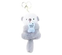 Ksikdeg Porte-clés animal en peluche pour sac à main ou sac d'école pour améliorer la mode de votre sac à main ou sac d'école, D