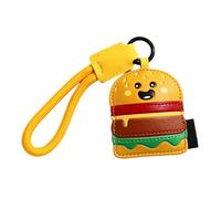 Ksikdeg Porte-clés gourmand pour portefeuille, sac à main, porte-clés esthétique, porte-clés de voiture, accessoires porte-clés, Hamburger