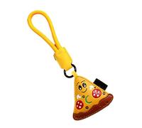 Ksikdeg Porte-clés gourmand pour portefeuille, sac à main, porte-clés esthétique, porte-clés de voiture, accessoires porte-clés, Pizza