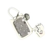 Ksikdeg Protecteur De Carte En PVC Transparent Conception D'oreille De Chat Adorable Et Corde De Suspension En Silicone Pratique Pour Utilisation Sur Le Campus Manchon D'oreille De Chat En PVC