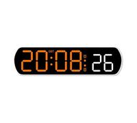 Ksikdeg Réveil numérique LED multifonction avec affichage de la deuxième date, de la température et du compte à rebours pour chambre à coucher