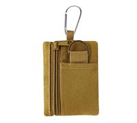 Ksikdeg Sac de rangement en nylon 600D multifonction pour l'extérieur, design compact, porte-monnaie avec mousqueton pour clés, outils, accessoires de randonnée, rangement en nylon