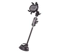 Ksikdeg Support de téléphone de voiture avec base en aluminium, double installation, tableau de bord, pare-brise et grille d'aération pour smartphones, support de téléphone de voiture à angle multiple