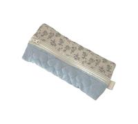 Ksikdeg Trousse À Floral en Polyester Capacité Fermeture Glissière Stylos Léger pour Le Rangement des Outils D'écriture De Capacité