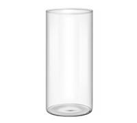 Ksikdeg Vase cylindrique en verre transparent - Plusieurs tailles - Vase à fleurs hydroponique - Porte-bougie
