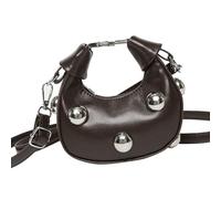 Ksikdeg Women Bag PU Leather Shoulder Small Handbag Shopping Dating Retro Crossbody Trendy Messengers for Daily Women Shoulder Simple Crossbody Pu Leather Messenger Small Handbag