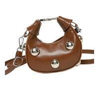 Ksikdeg Women Bag PU Leather Shoulder Small Handbag Shopping Dating Retro Crossbody Trendy Messengers for Daily Women Shoulder Simple Crossbody Pu Leather Messenger Small Handbag