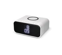 KSIX Alarm Clock Wireless Charger WUAD Bluetooth Speaker FM Radio 10W Wireless Q
