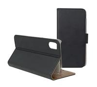 KSIX B0938FU86 Étui Folio pour iPhone X avec Fonction Support et Languette Noir