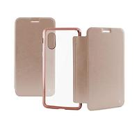 KSIX b0938fu88dr - Housse Folio en métal TPU pour iphone 8, TPU, Couleur Or Rose