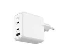 Ksix BCD65GANACCB chargeur d'appareils mobiles Casques, Ordinateur portable, Smartphone, Tablette Blanc Secteur Charge rapide Intérieure