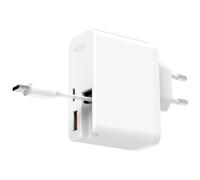 Ksix BCD65WB01 chargeur d'appareils mobiles Ordinateur portable, Smartphone, Tablette Blanc Secteur Charge rapide Intérieure