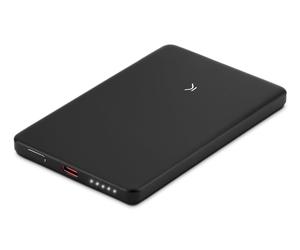 Ksix BPB5000MAG01GR banque d'alimentation électrique Lithium Polymère (LiPo) 5000 mAh Gris