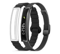 KSIX Bracelet connecté Serena pour Femmes avec écran, Suivi d'activité et de Sommeil, 100 Modes Sportifs, autonomie de 7 Jours, étanchéité jusqu'à 5 ATM, 2 Bracelets (Silicone et métal)