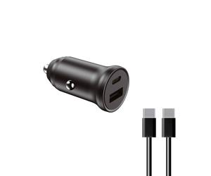 Ksix BXCRC20W chargeur d'appareils mobiles Smartphone Noir Allume-cigare Charge rapide Auto