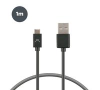 Ksix BXCUC03 câble USB USB 2.0 1 m USB C USB A Noir