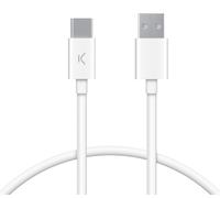 Ksix BXCUC03BL câble USB USB 2.0 1 m USB A USB C Blanc