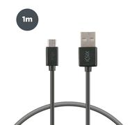 Ksix BXCUSB01 câble USB 1 m USB A Micro-USB A Noir