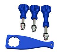 KSIX bxgo25 - Clé Multi Fonction en Aluminium (pour Go Pro et camaras Sportives, avec 3 vis) Couleur Bleu